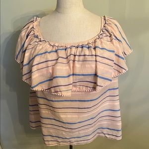 Off the shoulder ruffle top